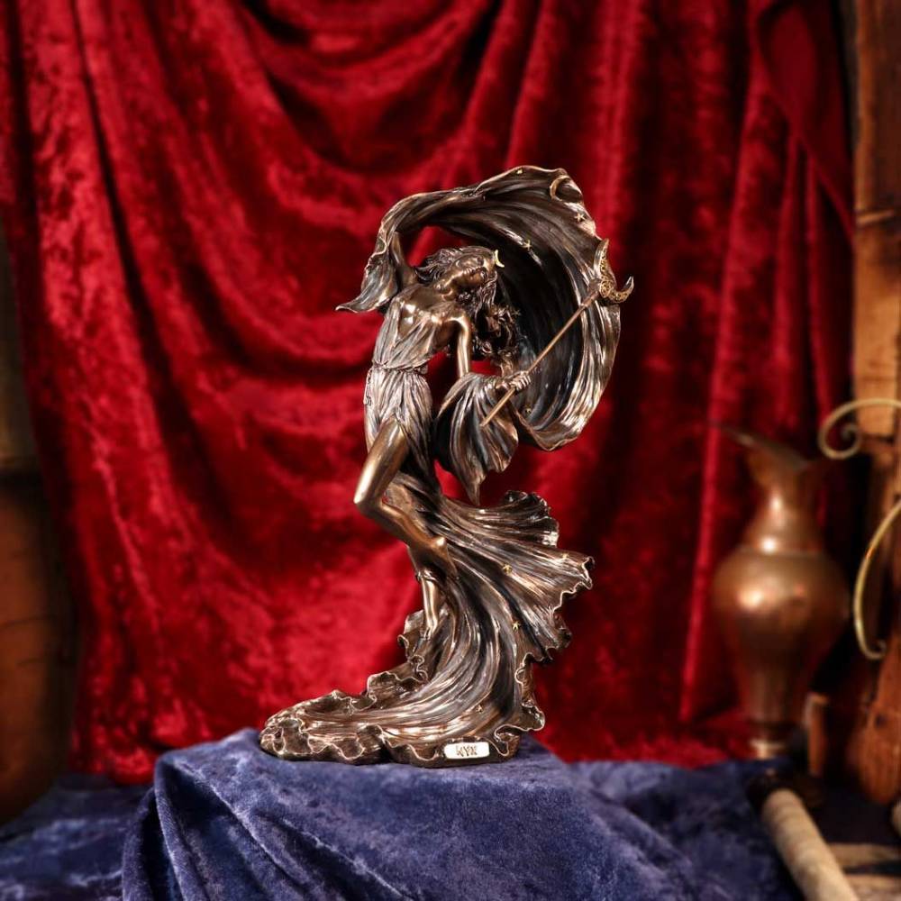 Nemesis Now - Nyx Greek Goddess of the Night Figurine - Bronze coloured